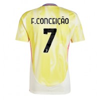 Juventus Francisco Conceicao #7 Fußballbekleidung Auswärtstrikot 2024-25 Kurzarm